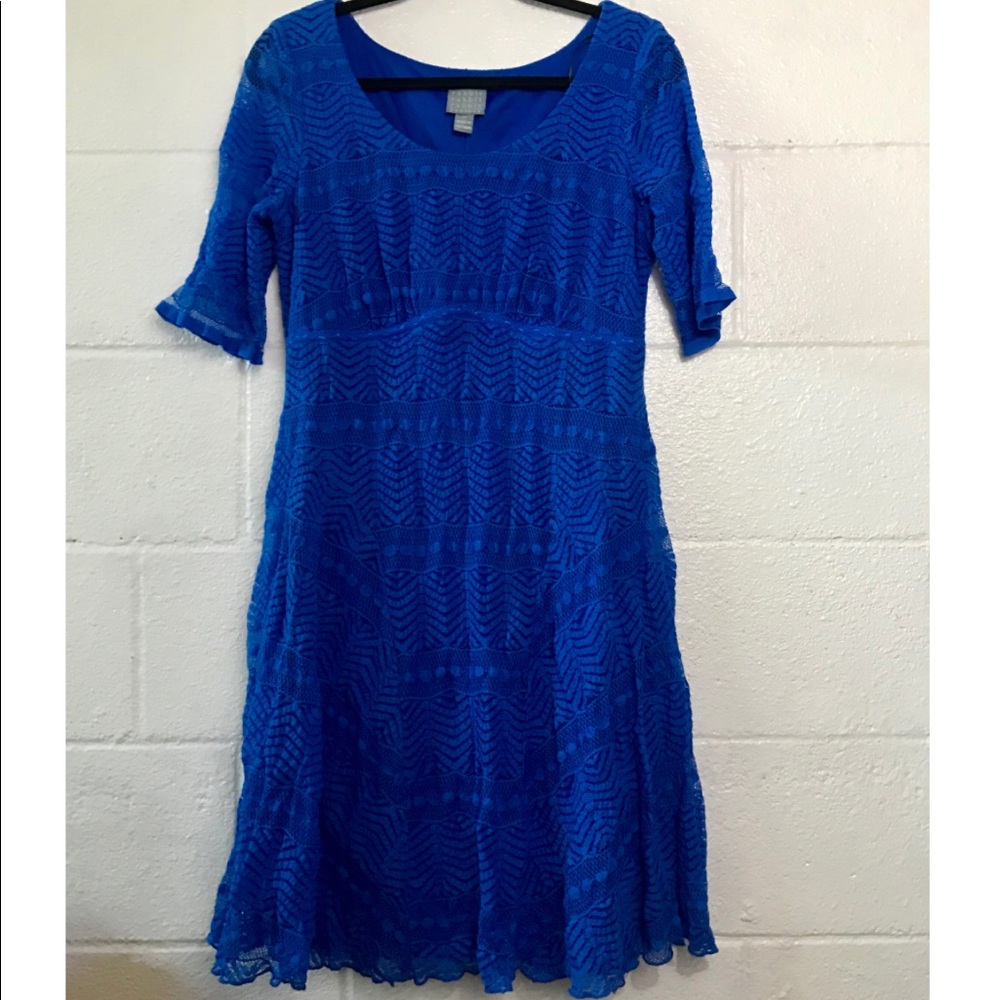 Blue rabbit rabbit rabbit Lacey dress